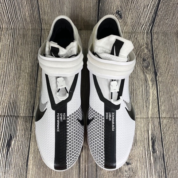 Nike Force Zoom Trout 7 White/Black Metal Cleats Mens 14 DC9904-103 - Picture 5 of 8